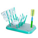 Baby Bottle Drying Rack/Songway Baby Bottles Dryer Stand/Infant Nipple Drainer Mat/Foldable Bottle Drain Stand/Countertop Space Saving Bottle Holder/Drying Rack for Bottle Storage (Green)