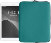 kwmobile Neoprene Pouch Compatible with 13" Tablet - Universal Sleeve Case Cover with Zipper for Tablet - Petrol