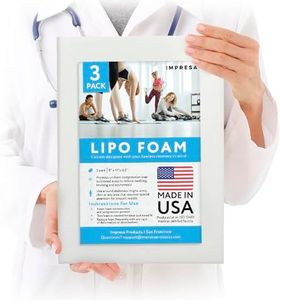 IMPRESA White Liposuction Foam Pads - 3 Pack - Aftercare for Liposuction, Tummy Tuck Surgery, and C-Sections - Great to Use with Post Surgery Compression Garments or Medical Corset (8 x 11 x 0.5 in)