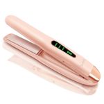 SUNMAY Voga 2 in 1 Cordless Hair Straighteners and Curler, Travel Wireless Portable USB Rechargeable Straightener, Mini Flat Iron Curling Wand with Ceramic Plate –3 Temperature Levels, 5000mAh Battery