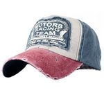 LONGTEN Classic Baseball Cap Vintage Washed Denim Cotton Dad Hat Adjustable Size Unisex