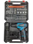 IZOM 12v Cordless Drill Set(Set of 38 in Blow Mould Case,Blue)