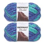 Bernat Blanket Ocean Shades Yarn - 2 Pack of 300g/10.5oz - Polyester - 6 Super Bulky - 220 Yards - Knitting/Crochet