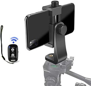 Support de trépied pour iPhone, Pince de Support pour Adaptateur de téléphone Portable avec télécommande pour téléphones de 3,5 Pouces à 6,7 Pouces, iPhone 12 Pro 11 10, Galaxy S21 20 Note 20