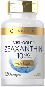 Carlyle Zeaxanthin 14 mg Lutein Softgels Supports Eye Health Non-GMO, Gluten Free 120 Count