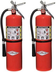 Amerex B456 Wall Mount ABC Dry 10 lb. Fire Extinguisher - Set of 2