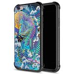 iPhone 6S Plus Case,9H Tempered Glass iPhone 6 Plus Cases for Boys Men, Rainbow Dragon Pattern Design Shockproof Anti-Scratch Case for Apple iPhone 6/6S Plus 5.5 inch Rainbow Dragon