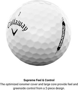 Callaway Warbird Golf Balls – White, High-Energy Distance