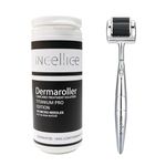 INCELLICE Derma Roller Beard Growth, 192 Real Individual Titanium Microneedling Roller for Face, 0.5mm Dermaroller Hair Growth for Men and Women