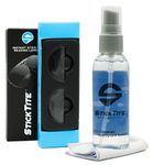 StickTite Instant Stick-On Bifocal Lenses, Reusable Sunglass Magnifier with Microfiber Cloth & Cleaner, Clear, 2.0