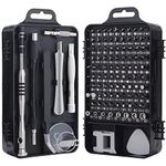 Cheston 110-Piece Screwdriver and Nut Driver Bit Set | Professional Multi-Function Magnetic Repair Tool Kit for Mobiles, Tablets, Glasses, Laptops, PCs | PC Repair Screwdriver Set