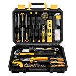 DEKO Tool Kit Set Box 100 Pieces Home Repair DIY Tools Basic Hand Toolbox Sets for Home