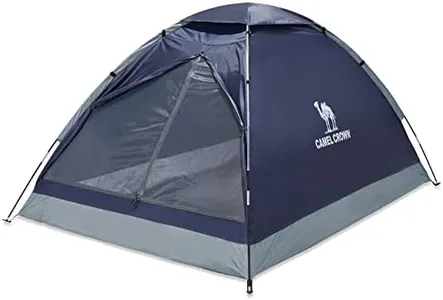 CAMEL CROWN 2 Person Camping Tent with Removable Rain Fly, Easy Setup Outdoor Tents Water Resistant Lightweight Portable for Family Backpacking