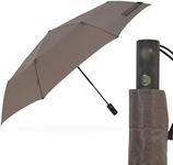 Amvel VERYKAL8 Ultra Lightweight Wide Automatic Open and Close Folding Umbrella, Taupe, 22.8 inches (58 cm)