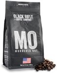 Black Rifle Coffee Company Murdered Out (Extra Dark Roast) Whole Bean Coffee, 12 Ounce Bag of Coffee Beans, Extra Dark Roast Coffee Beans, Extra Dark Roast With Bold Aroma and Smoky Flavors