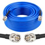 XRDS -RF 75FT SDI Cable BNC Cable, 3G/6G SDI Cable BNC Digital Video Cable 75 Ohm RG59 BNC Male Cable for 3G/6G HD SDI Camera Monitor Video Recorder SDI to HDMI Converter Splitter Security Camera