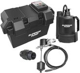 Superior Pump 92910 Powered Battery Back up Sump Pump with Vertical Switch, 12V DC
