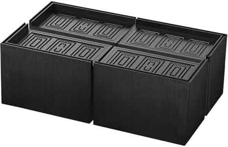 MYMULIKE Bed Risers 3 inch, 11000lbs Heavy Duty Oversized Rectangle Bed Lfits Risers, L Shape Wide Opening Furniture Risers for Bed, Couch, Desk, Chair, Soft, Platform, Dorm