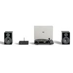 Pro-Ject Stereo Set E1, Analogue HiFi System, All-In-One Hi-Fi Set including E1 Turntable, Stereo Box E Integrated Amplifier, and Speaker Box 5E Speakers (Gloss Black)