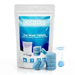 DOKIKO 10 pcs Car Windshield Washer Tablets Cleaning Washer Fluid Tablets Glass Concentrated Cleaner Windshield Wiper Fluid Solid Effervescent Tablets