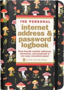 Peter Pauper Press The Personal Internet Address & Password Logbook Mushrooms 343628