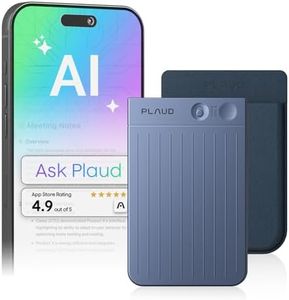AI Voice Recorder, PLAUD Note AI Note Taking Device, Transcribe & Summarize, Support 112 Languages, 64GB Navy Blue Digital Audio Recorder for Lectures, Meetings, Calls, with Magnetic Dark Blue Case