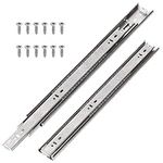 Swpeet 14Pcs 400mm Full Extension Less Noise Ball Bearing Drawer Slides with Screws, 100 lb Load Capacity Heavy Duty Locking Drawer Slides Side Mount Soft Close Drawer Slides