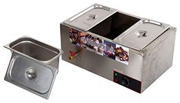 ANDREW JAMES Stainless Steel 3 Pot Chocolate Melter (Silver, 5+5+5 L Each Pan )