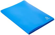 Exacompta - Ref 8562E - Soft PP Display Book - Suitable for A4 Documents, Made from Polypropylene, Lightweight, 60 Pockets, 120 Viewing Pages - Blue Cover