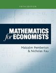 Mathematics for economists: An introductory textbook, fifth edition: 5