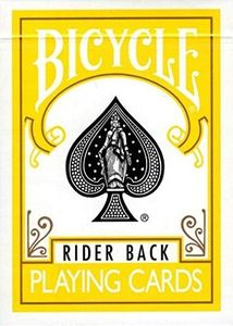 1 Deck of Bicycle Yellow Rider Back Playing Cards (Yellow) Standard Edition Deck