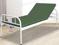 P.M.P.S. Hospital Semi Fowler Manual Header Side Elevation Regular Bed I Ivory Size(76 L X 36 WX18 H) inches I (DIY - Self Installation) (Bed & Mattress)