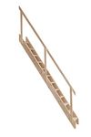 Dolle Madrid Wooden Space Saver Staircase Kit - Suitable for a Floor Height up to 2835mm