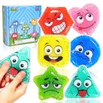 LESONG Water Beads Sensory Toys for Toddlers, Sensory Bean Bags with Expression for Autism and Special Needs, Preschool Learning Toy for Kids Sensory Play, Fidget Squishy Toys for Stress Relief