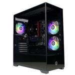 CyberPowerPC Wyvern Gaming PC - AMD Ryzen 7 8700F, Nvidia RTX 5060 Ti 8GB, 16GB RAM, 1TB NVMe SSD, 650W 80+ PSU, Wi-Fi, Windows 11, Prism Panoramic RGB Black