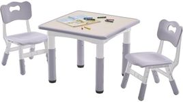 DOREROOM Kids Table and 2 Chairs Se