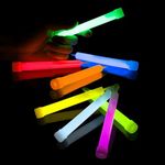 Glow Sticks Party Packs 32 PCs - Ultra Bright Glow Sticks 6 Inch Mega Party Pack - Glow in the Dark UV Neon Light Glow Stick Party Poppers Large Light Stick in 8 colours (6" (15.24cm))