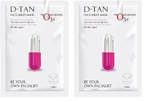 O3+ Facialist Dtan Face Sheet Mask With Niacinamide reduced dark spots, acne scars, and discoloration while giving ultimate brightening (30g) (Pack of 2)