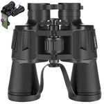 Binoculars for Adults High Powered with Phone Adapter - Compact Waterproof Hunting Binoculars for Bird Watching Hiking Concert Travel Theater with BAK4 Prism FMC Lens