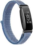 Meliya Nylon Ace 3 Bands Compatible with Fitbit Ace 3 Straps for Kids Boys Girls - Soft Skin-Friendly Breathable Ace 3 Bands for Kids Watch Band Wrist Strap Bracelet Accessories (Cape Blue)