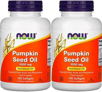 Now Foods Pumpkin Seed Oil 1000mg Soft-gels, 200-Count (100X2)