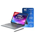 Acer Iconia iM11-22M5G with Stylus Pen + Keyboard| 11.45”90Hz IPS Display, MediaTek 8791T Processor, 8GB RAM + 128GB, 16MP Rear+8MP Front Cam,Wi-Fi + 5G Volte, Android 15,BT 5.2, Slim Metal Body,Blue