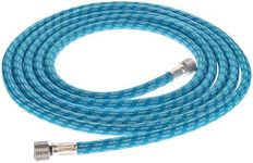 Master Airbrush Super Premium 6 Foot Nylon Braided Airbrush Hose with Silicone Tubing - Standard 1/8" Size Fitting Ends, Flexible, Durable, Kink Resistant - Connect to Air Compressors and Airbrushes