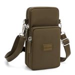 DuoLmi Crossbody Bags for Women, Waterproof Phone Pouch Wrist Bag Zipper Handbag Armband Case Crossbody Shoulder Bag Compatible with iPhone 15 Pro Max/14/13/12/11/XS Max Samsung Galaxy S23 S22