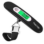 Freetoo Electronic Luggage Scales, Portable Digital Luggage Scales, Max 50 kg/110 lb (reads in lb/g/oz/kg) Electronic Scales, Tare Function, for Travel, Shopping, Post Office, Domestic and