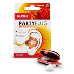 Alpine PartyPlug Ear Plugs for Concerts – Noise Cancelling Ear Plugs for Party and Clubbing – 21dB Premium Hearing Protection Against Loud Sound & Party Music – 1 Pair Reusable Earplugs (Transparent)