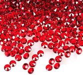 1000 Acrylic Crystal Diamond Confetti Table Scatters Clear Vase Fillers Gemstone Selection of 4.5mm 6mm 8mm 10mm (4.5mm, Red)