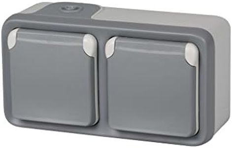Legrand Plexo Range 191505 Outdoor Wall Socket IP55 Waterproof Grey