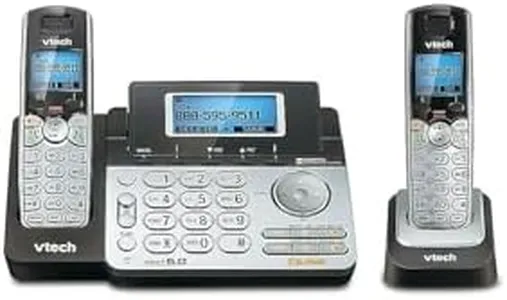 VTech DS6151-2 2 Handset 2-Line Cordless Phone System for Home or Small Business with Digital Answering System & Mailbox on Each line, Silver