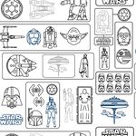 Grey Star Wars Pictogram Peel & Stick Wallpaper